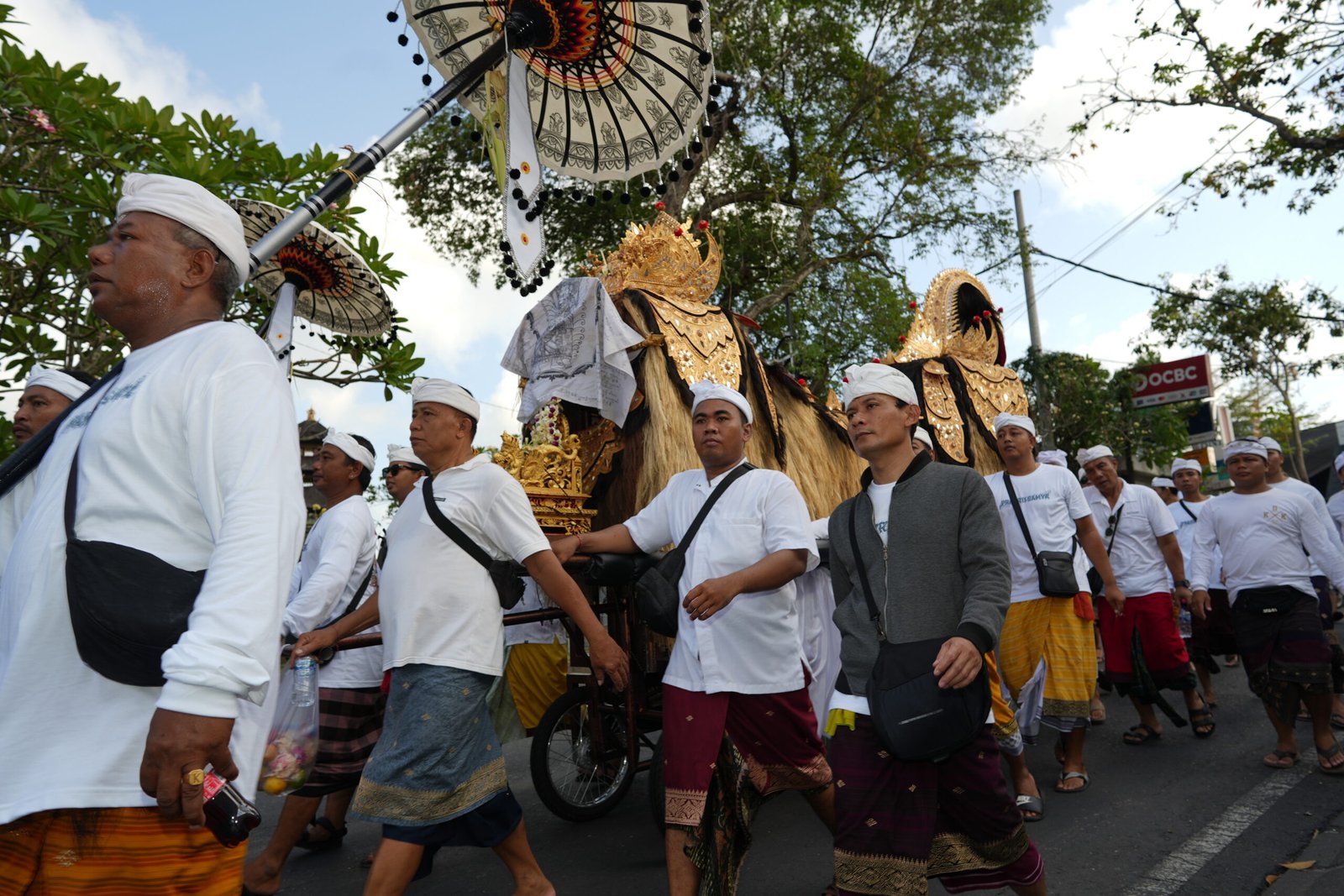 Melasti Ceremony at Pura Luhur Natar Sari, Apuan Village